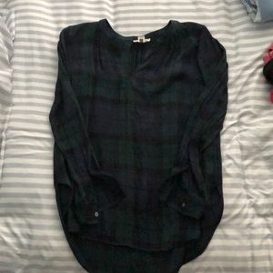 Softened long sleeved light flowing shirt